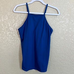 COLE of California - Tankini Top, New With Tag! Blue, Large, Adjustable Straps